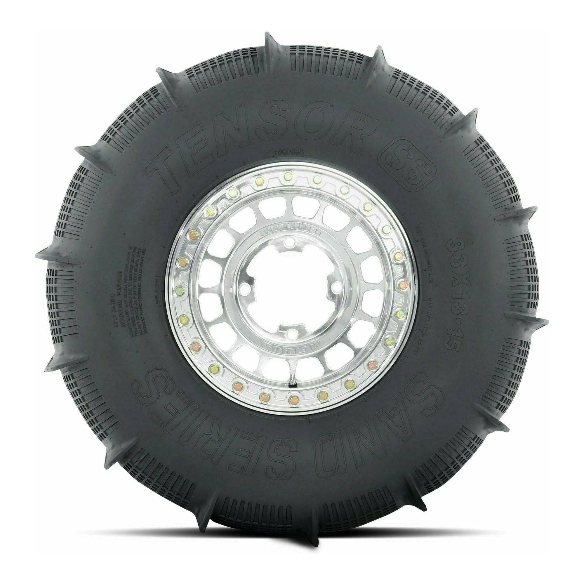 Can Am Maverick R 414 Bead Grip Wheel / Sand Series Tire Package