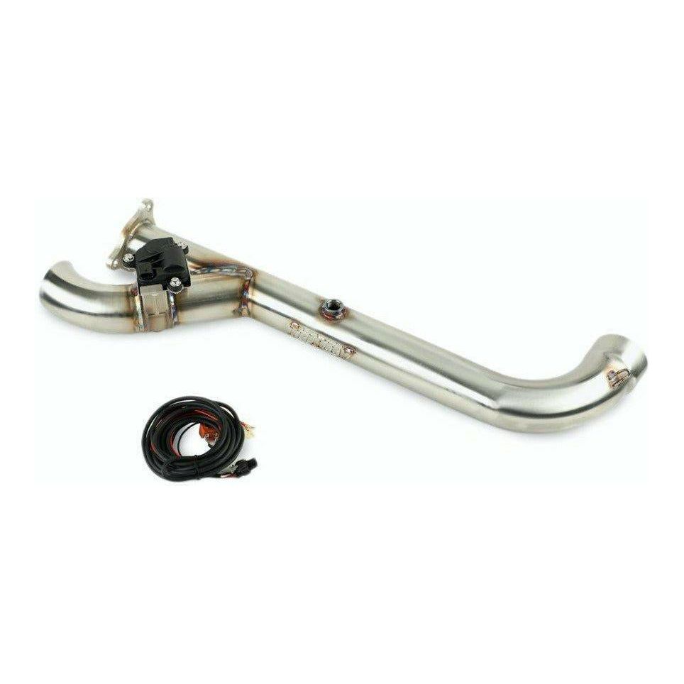 Polaris RZR Turbo Side Piece Header Pipe with Electronic Cutout