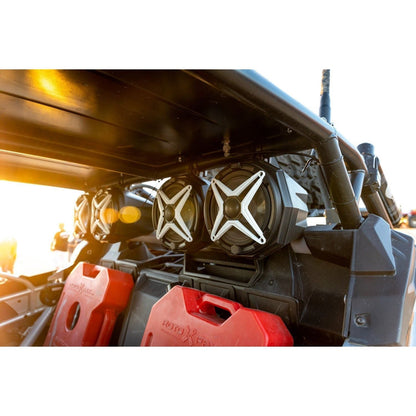 Universal 8" Cage Mounted Speaker Pods (LOADED SSV SPEAKERS W/2" CLAMPS) (GARAGE SALE)