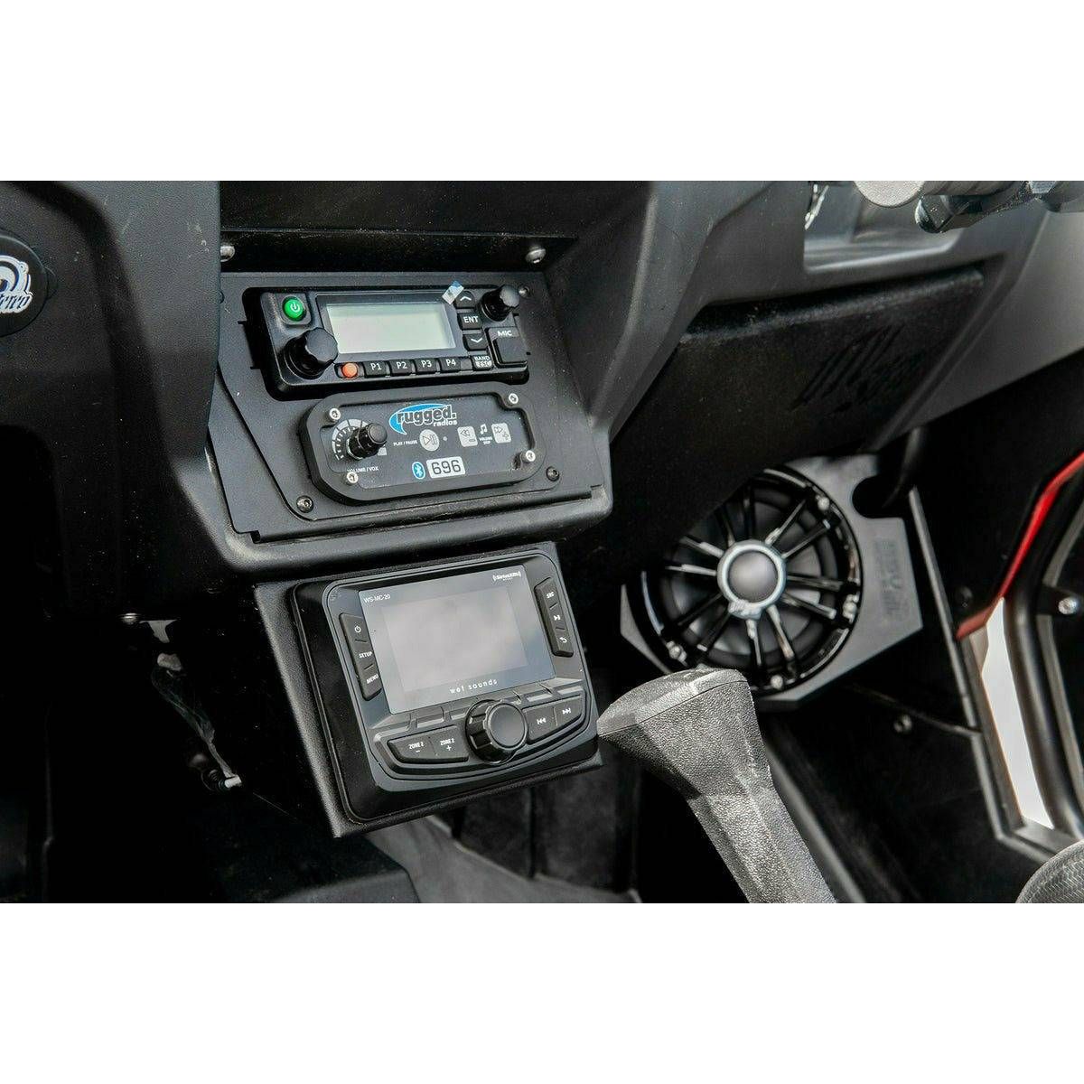 Polaris RZR Under Dash Head Unit Mounting Bracket