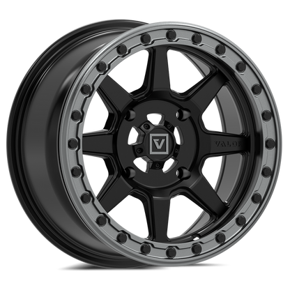 V13 Satin Black UTV Beadlock